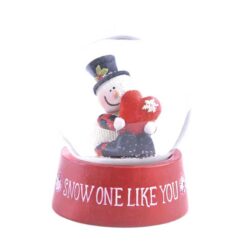 198-12432 SNOW ONE LIKE YOU SNOW GLOBE WITH SNOWMAN