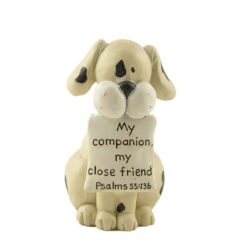 1466-89096 STRIPED DOGS HOLDING LETTERS