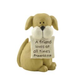 1466-89097 STRIPED DOGS HOLDING LETTERS