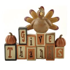 147-88815 'GIVE THANKS' BLOCKS W/TURKEY