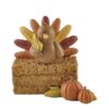 147-88861 TURKEY ON STRAW W/PUMPKINS