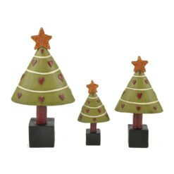 148-88251 S/3 CHRISTMAS TREES W/HEARTS