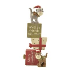 148-88730 'MERRY CHRISTMAS' PRESENTS W/CAT