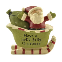148-88764 'HOLLY JOLLY' SANTA IN SLEIGH