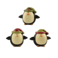 148-88774  S/3 PENGUINS W/STOCKING CAPS