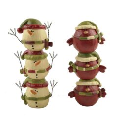 148-88775  S/2 WHITE/RED STACKED BIRDS