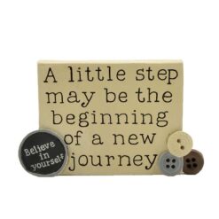 1488-91983 LITTLE STEP PLQ W/BUTTONS