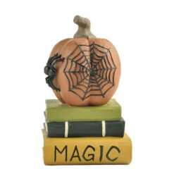 196-12237 3" Pumpkin on books