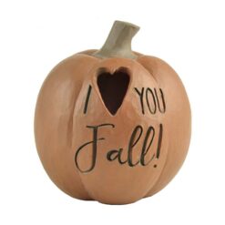 196-12246 I Love You Fall Pumpkin with LED