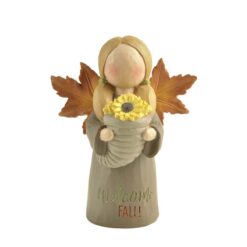 196-12280 WELCOME FALL ANGEL WITH SUNFLOWERS