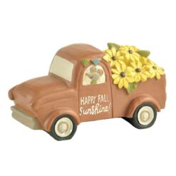 196-12282 Mouse In Truck W/Sunflowers