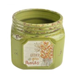 196-39450 FLOWER POT GIVE THANKS CROCK