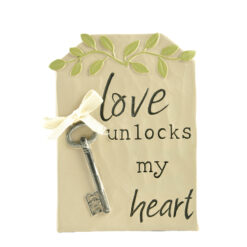 1966-11985 Love plaque w/key & black easel