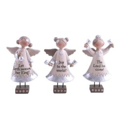 198-12331 SET OF 3 ANGELS WITH BELLS