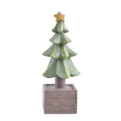 198-12343 X'mas tree w/star in the barrel