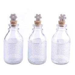 198-12344 S/3 snowflake on the glass bottle (number 3)