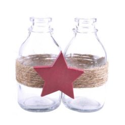 198-12345 Star w/glass bottle (number 3) & wrap