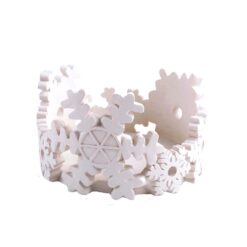 198-12346 Snowflake pattern candle holder