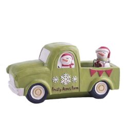 198-12354 FROSTY ACRES FARM TRUCK WITH SNOWMEN