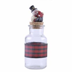 198-12359 BOTTLE WITH "LOVE YOU SNOW MUCH" SNOWMAN ON CORK