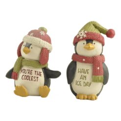 198-12371 S/2 X'mas penguins