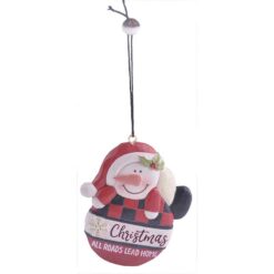 198-52060 ALL ROADS LEAD HOME SNOWMAN ON CHRISTMAS BULB ORNAMENT