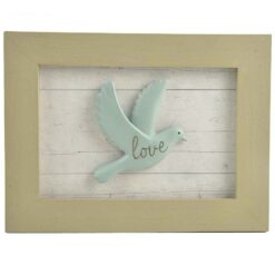 1911-12540 bird wall plaque-love