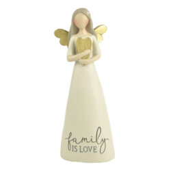 1911-12694 "FAMILY IS LOVE" ANGEL WITH HEART