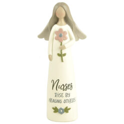 201-12061 "NURSES RISE BY HEALING" GIRL WITH FLOWER