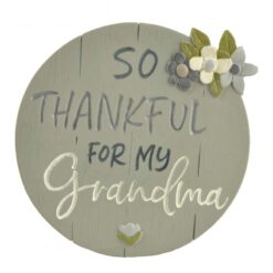 201-12078 "THANKFUL FOR MY GRANDMA" PLAQUE WITH EASEL