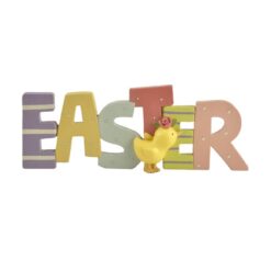201-12462 EASTER plaque with chick