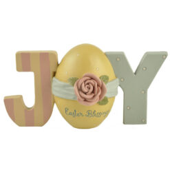 201-12464 JOY plaque with easter egg