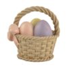 201-12470 EASTER BASKET WITH EASTER EGGS AND BOW