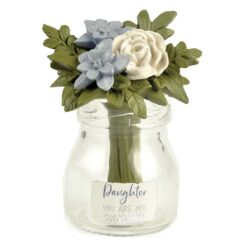 201-12844 "DAUGHTER YOU ARE MY SUNSHINE" VASE WITH FLOWERS
