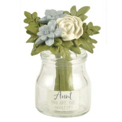 201-12848 "AUNT YOU ARE THE COOLEST" VASE WITH FLOWERS