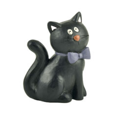 206-12556 "BLACK CAT WITH PURPLE BOW TIE"