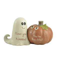 206-12561 YOU'RE BOO-TIFUL GHOST AND PUMPKIN COUPLE