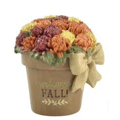 206-12568 WELCOME FALL! MUMS IN POT