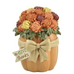 206-12569 GIVE THANKS MUMS IN PUMPKIN
