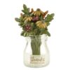 206-12917 GIVE THANKS KINDNESS AND LOVE VASE WITH FALL FLOWERS