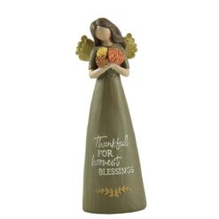 206-12926 THANKFUL FOR HARVEST BLESSINGS ANGEL WITH GOLD WINGS