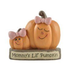 206-12980 Pumpkin mother & daughter on log