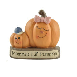 206-12987 Pumpkin mother & son on log