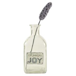 2066-12825 "CHOOSE JOY" BOTTLE WITH FLOWER