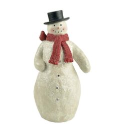 208-12541 LG. SNOWMAN WITH TOP HAT AND SCARF