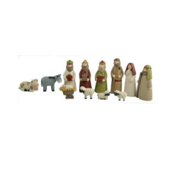 208-12650 S/12 nativity family w/animal