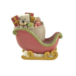208-12653 gift bag w/toys on sleigh