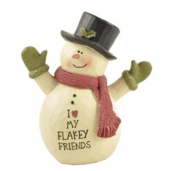 208-12668 I LOVE MY FLAKEY FRIENDS SNOWMAN