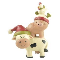 208-12679 STACKED CHRISTMAS FARM ANIMALS