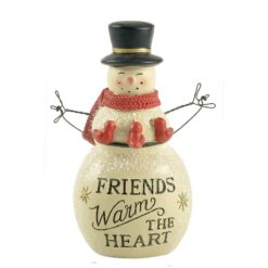 208-12776 "FRIENDS WARM THE HEART" SNOWMAN